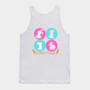 Carrot please rabbit lover on T-shirt/ Gift for rabbit lover/Cute rabbit Tank Top